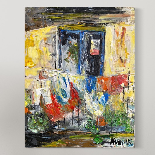 obrazy PRANIE obraz na płótnie 40x50 cm
