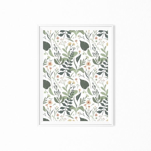 Plakat skandynawski botaniczny Las myscandi