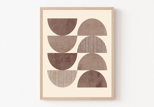 plakaty Plakat Mid century, geometria, abstrakcja