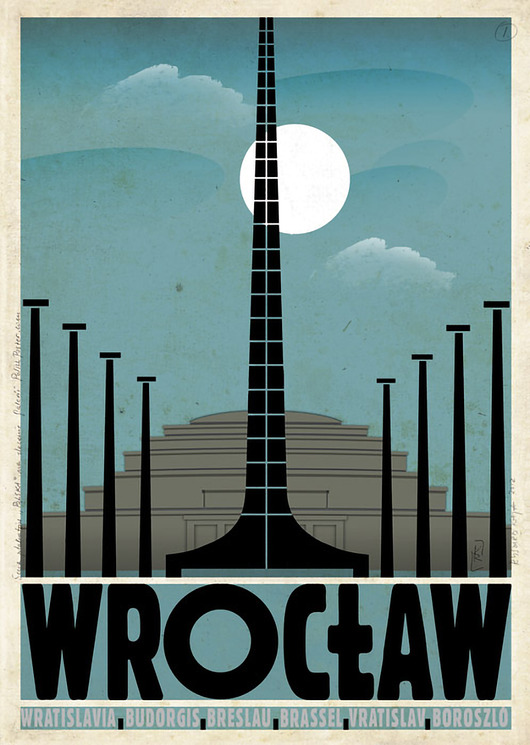 plakaty Plakat Wrocław (R. Kaja) 98x68 cm