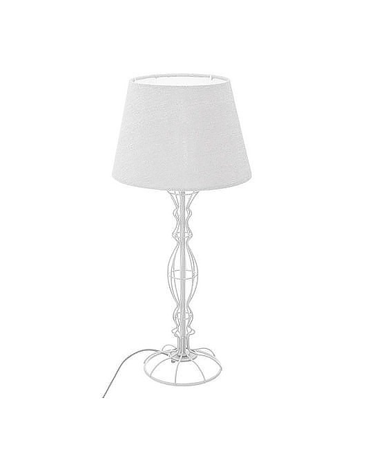 Lampa Stołowa Metalowa Gris Biała MIA home