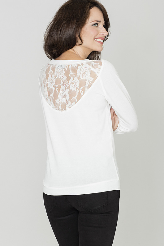 Sweter K224 Ecru Lenitif