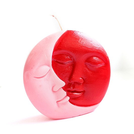 świeczniki i świece Świeca naturalna księżyc-słońce