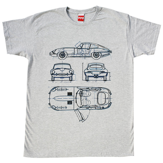 Koszulka JAGUAR E - TYPE GREY 777