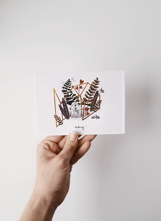 KARTKA "rośniij" O.LALAdesigns