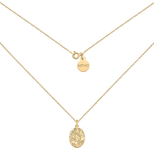 złote naszyjniki Złoty medalion Art N2