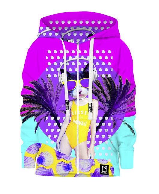 bluzy dla chłopców Bluza Zamek Chłopiec DR.CROW DJ Kitty
