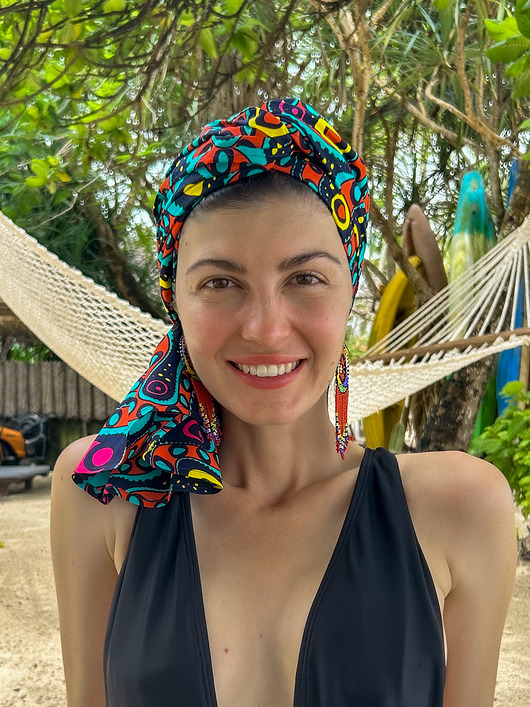 czapki damskie Chusta na turban Nyoka