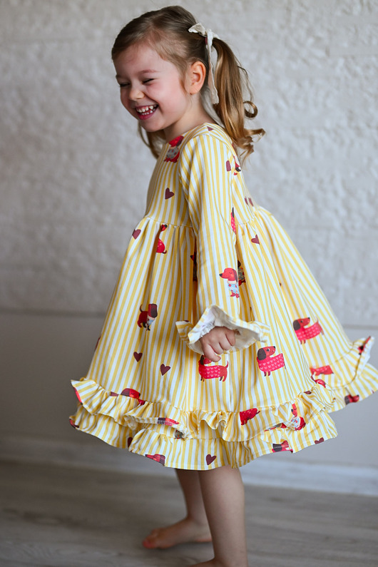 sukienki dla dziewczynki Sukienka  Happy Dogs