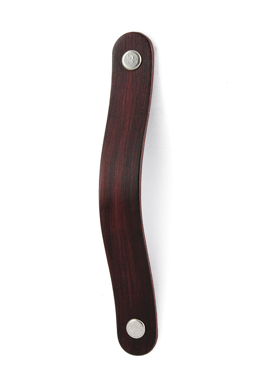 gałki do mebli Skórzany uchwyt meblowy COLORISO MAHOGANY WOOD P