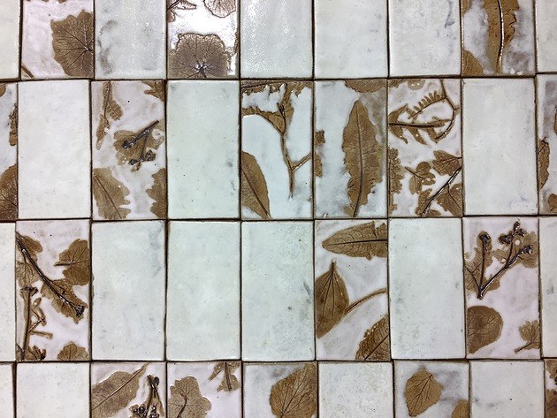 kafle i panele Ręcznie wykonane kafelki "Porcelanowe kwiaty II"