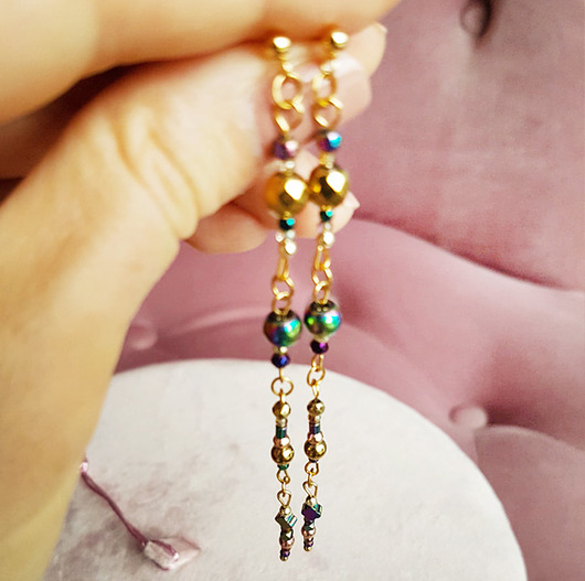 kolczyki z kamieniami Kolczyki  z kamieni naturalnych