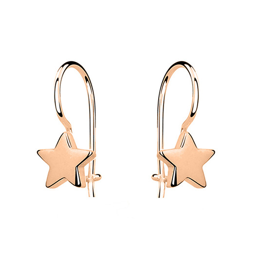 kolczyki pozłacane Srebrne kolczyki GWIAZDKI pozłacane