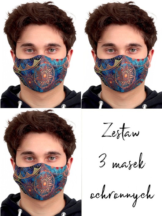 3szt. masek ochronnych-złotko Usunieta