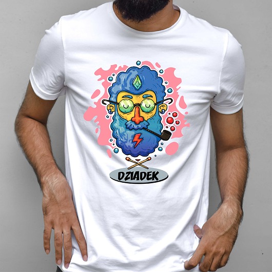 t-shirty męskie Koszulka  z nadrukiem Dziadek