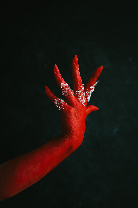 pierścionki - różne Szklany pierścionek Ignis "Hekate"