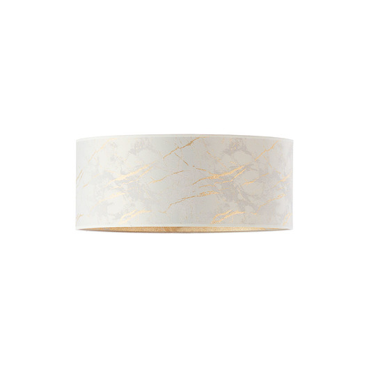 plafony Marmurowa lampa sufitowa w kolorze bieli i złota  DUBAJ MARMUR fi - 40 cm