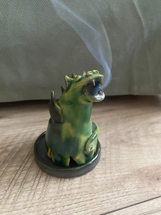 Podstawki pod kadzidełka Smok na kadzidełko stożkowe