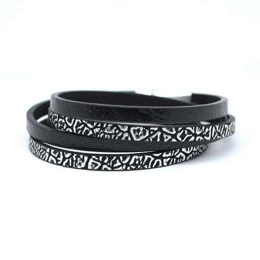 Bransoletka unisex Fun czarno-srebrna Kociokwik Jewelry