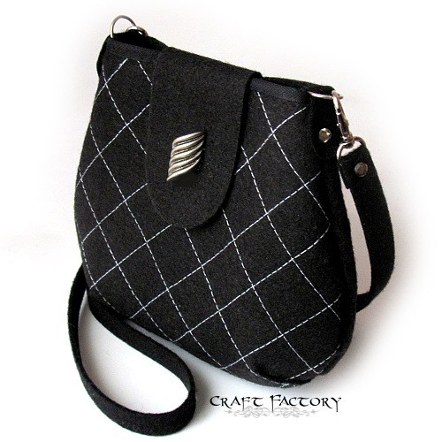 Chequered B&W - torebka na ramię Craft Factory
