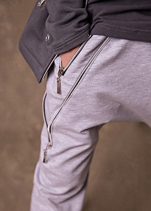 Spodnie Zipfly melange Loose