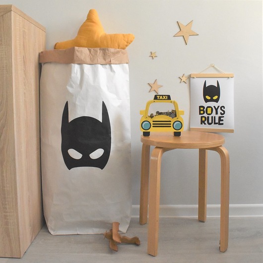 worki papierowe Worek Papierowy Biały Batman