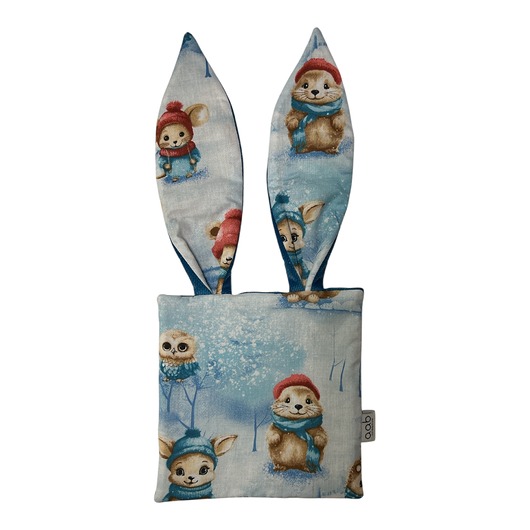 zabawki - inne Szmatka sensoryczna z uszkami Zimowa