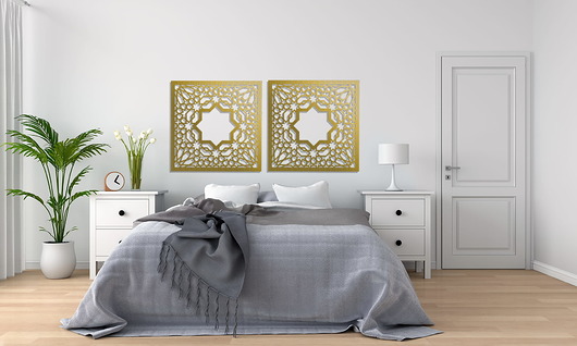 inne DEKORACYJNY PANEL AŻUROWY, MAROKAŃSKI STYL, ALHAMBRA, DEKORACJA ŚCIENNA 3D, O