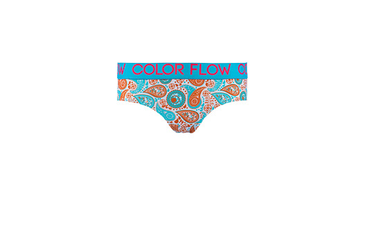 Bokserki braziliana Light Paisley Aloe Vera colorflow