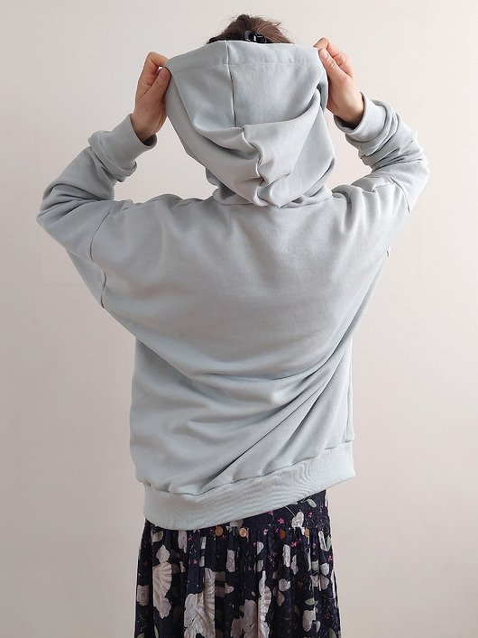 bluza z kapturem damska Bluza "mood" oversize