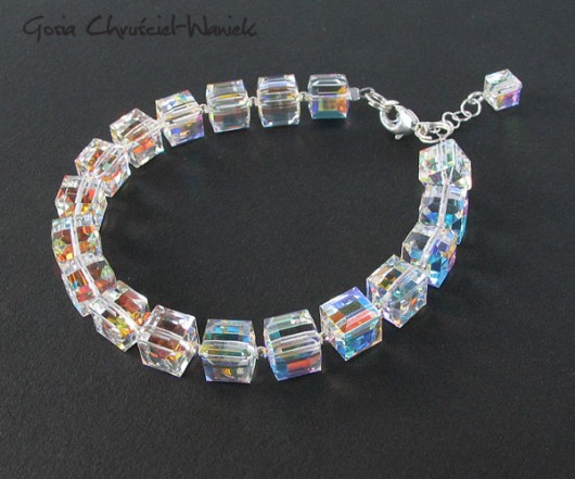 kryształ Swarovski kostki na zamówienie Gosia Chruściel-Waniek