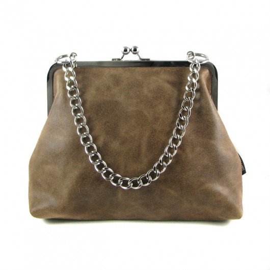Torebka L :: brown leather bag :: yamira