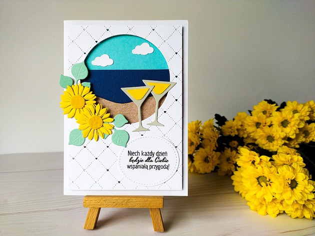 kartki scrapbooking Kartka Niech każdy dzień...