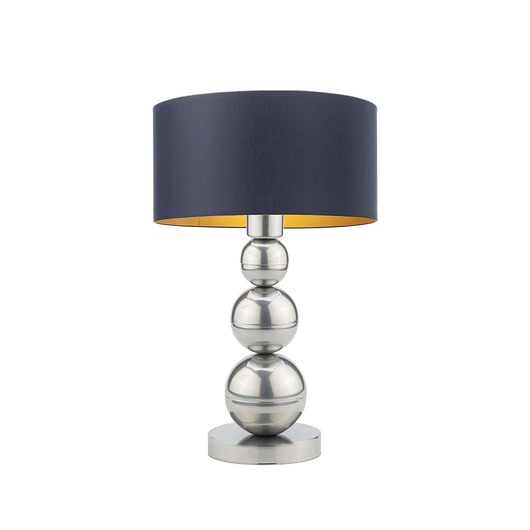 lampy stołowe Srebrna lampa stołowa w stylu glamour HONOLULU GOLD z kulami