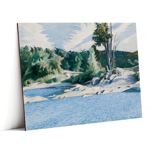 magnesy Biała rzeka -  E. Hopper - magnes