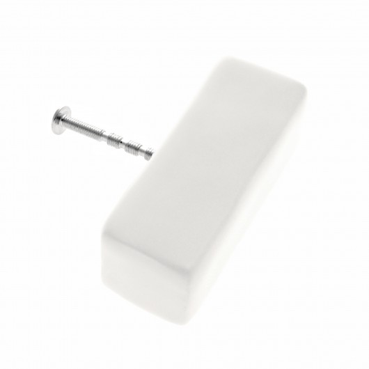 Uchwyt prostokąt z wyżłobieniem white Inzynieria Designu