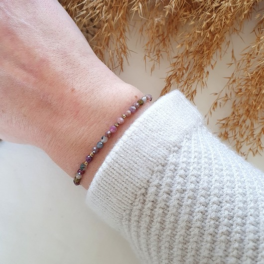 bransoletka z turmalinem LEI handmade 