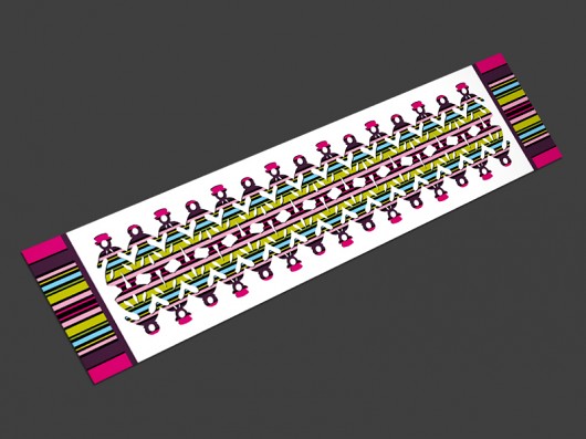 bieżnik roztańczone wycinanki 35x130cm AT design