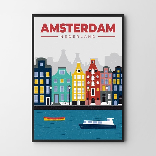 plakaty Plakat Amsterdam 