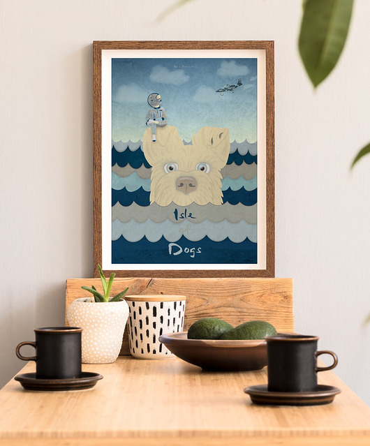 plakaty Wyspa psów - Wes Anderson - plakat fine art