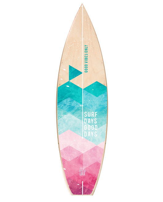 Ozdoby na ścianę Deska Dekor Surf Day Good Day