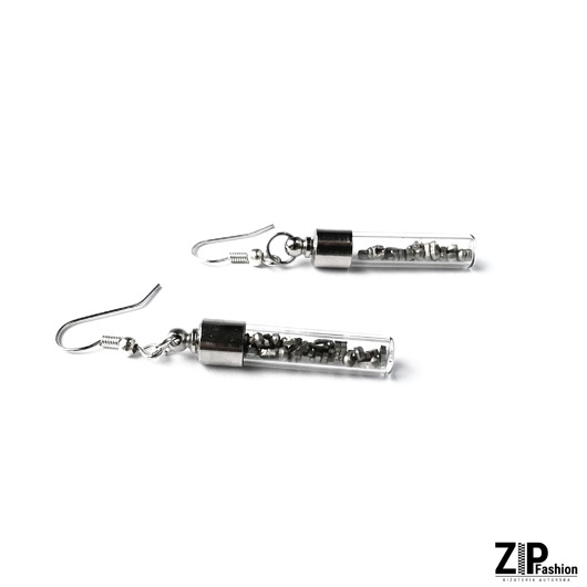 kolczyki szklane Designerskie szklane kolczyki