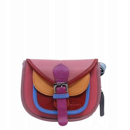 torby na ramię Torebka damska listonoszka skórzana regulowany pasek kolorowa OLIVKA