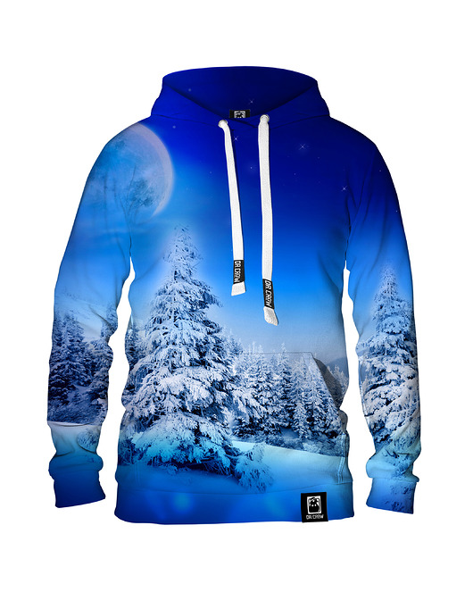 bluza z kapturem damska Damska Bluza z kapturem DR.CROW Winter Moon Night