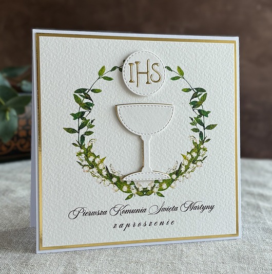 zaproszenia na komunię Zaproszenia na komunię, wzór 49E