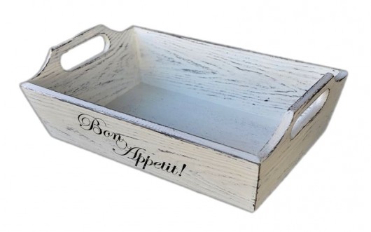 Postarzany pojemnik na chleb - Shabby Chic Spatium