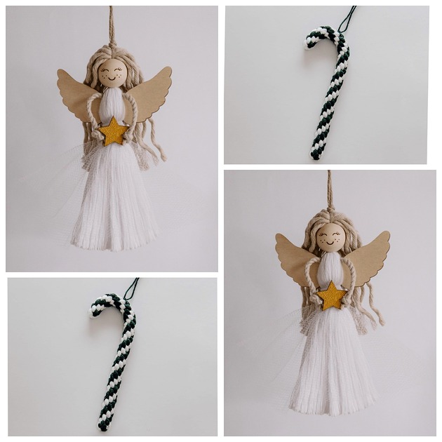 ozdoby choinkowe 4 dekoracji na choinkę / Dostępne od ręki