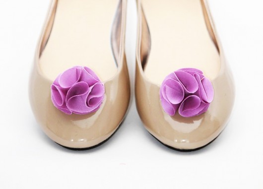 Cotton Flower - Lavender - klipsy do butów HowDoILook