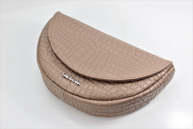 torby na ramię Torebka Skórzana FREYA M nude CroCo