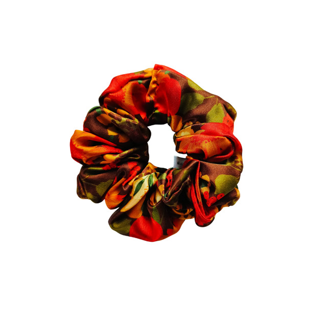 gumki do włosów Gumka jedwabna, scrunchie, frotka jesienna opowieść MAXI